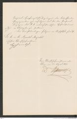 k.k. naturhistorisches Hofmuseum, Intendanzakten 1885-1896 (Hauer), Aktenzahl Z.266/1888, Seite 2